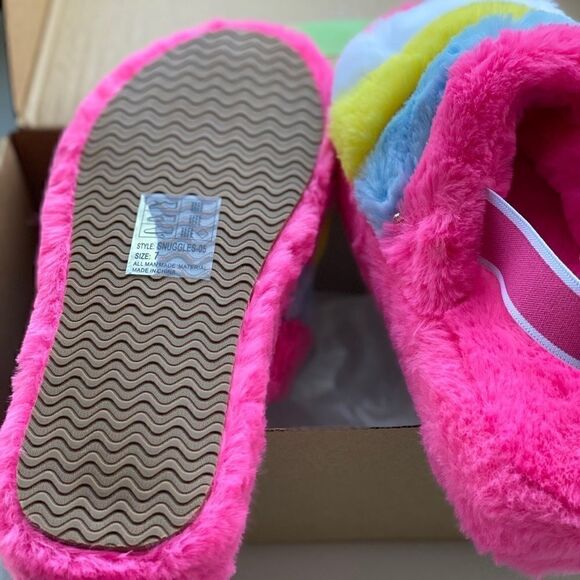 Faux Fur Warm Open Toe Fuzzy Slipper - Picture 8 of 12